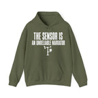 The Sensor Is an Unreliable Narrator Hoodie in Military Green