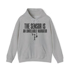The Sensor Is an Unreliable Narrator Hoodie in Sport Grey