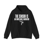The Sensor Is an Unreliable Narrator Hoodie in Black
