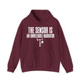 The Sensor Is an Unreliable Narrator Hoodie in Maroon