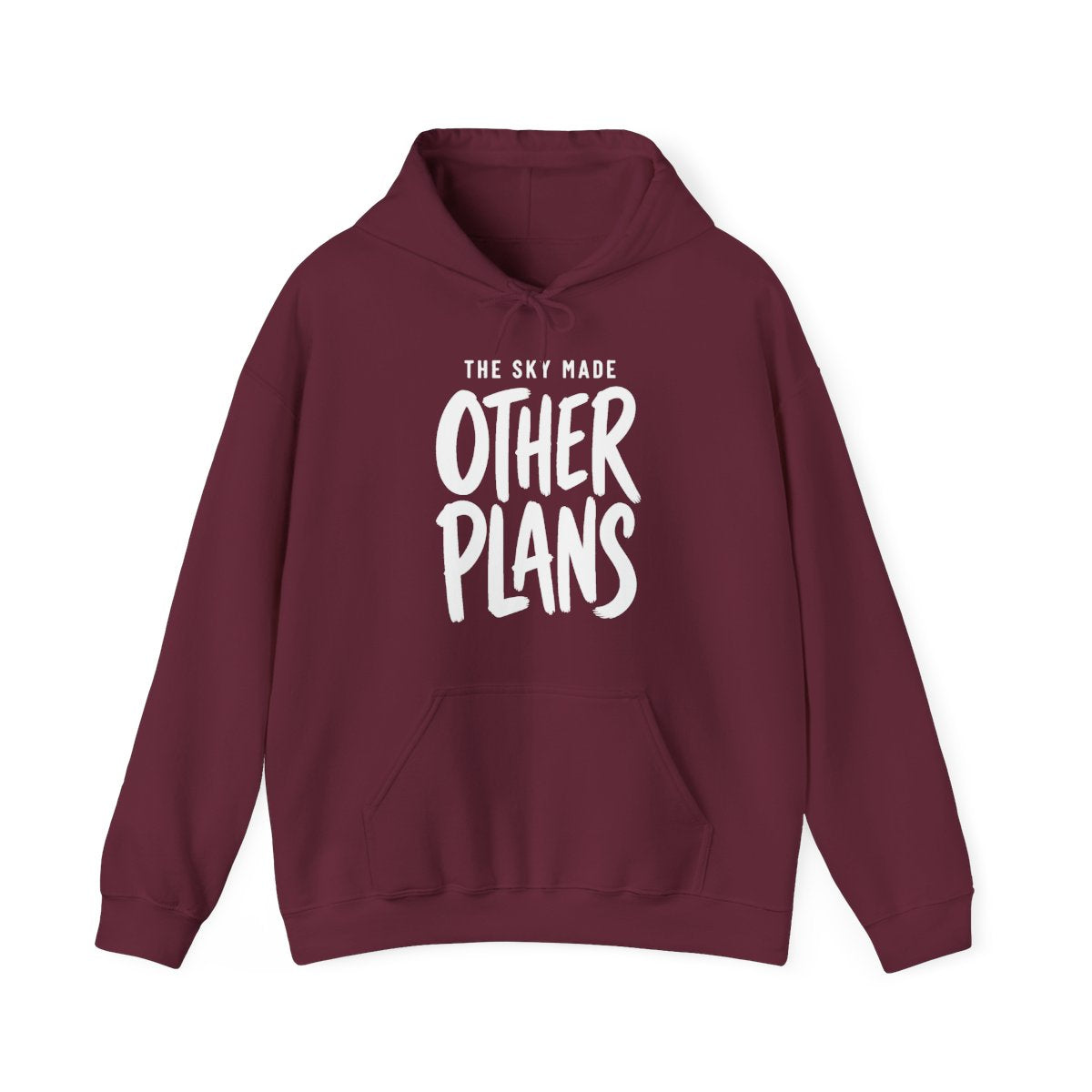 The Sky Made Other Plans Hoodie in Maroon