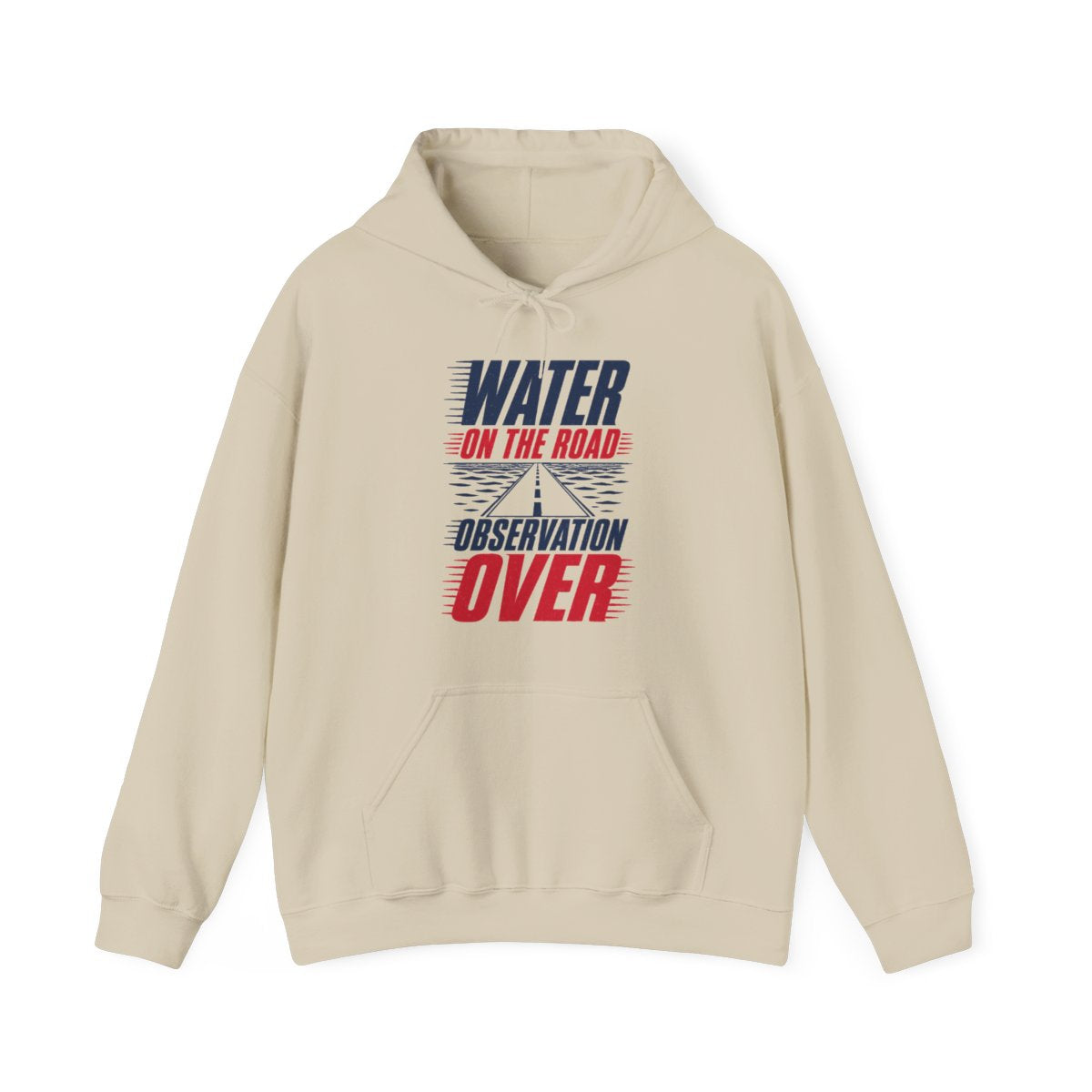 Water on the Road Observation Over Hoodie in Sand