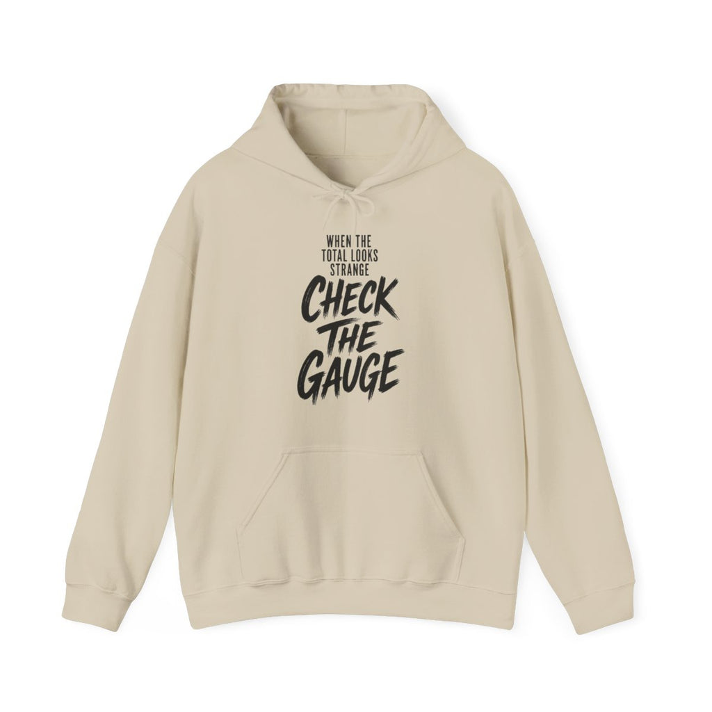 When the Total Looks Strange Check the Gauge Hoodie in Sand