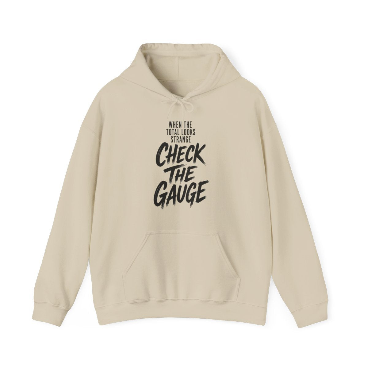 When the Total Looks Strange Check the Gauge Hoodie in Sand
