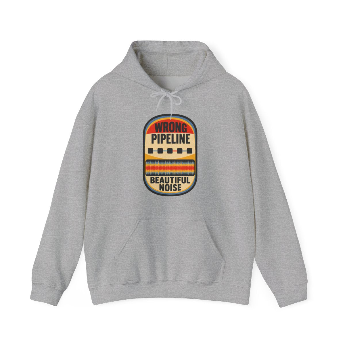 Wrong Pipeline Beautiful Noise Hoodie in Sport Grey