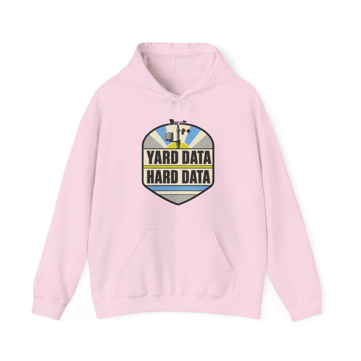 Yard Data Hard Data Hoodie in Light Pink